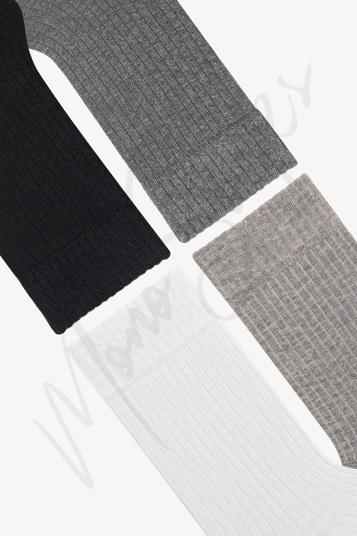 Mono Socks Fitilli Basic Soket Çorap - Desenli Pamuklu Çoraplar - Mono Socks - Özel Tasarım Çoraplar