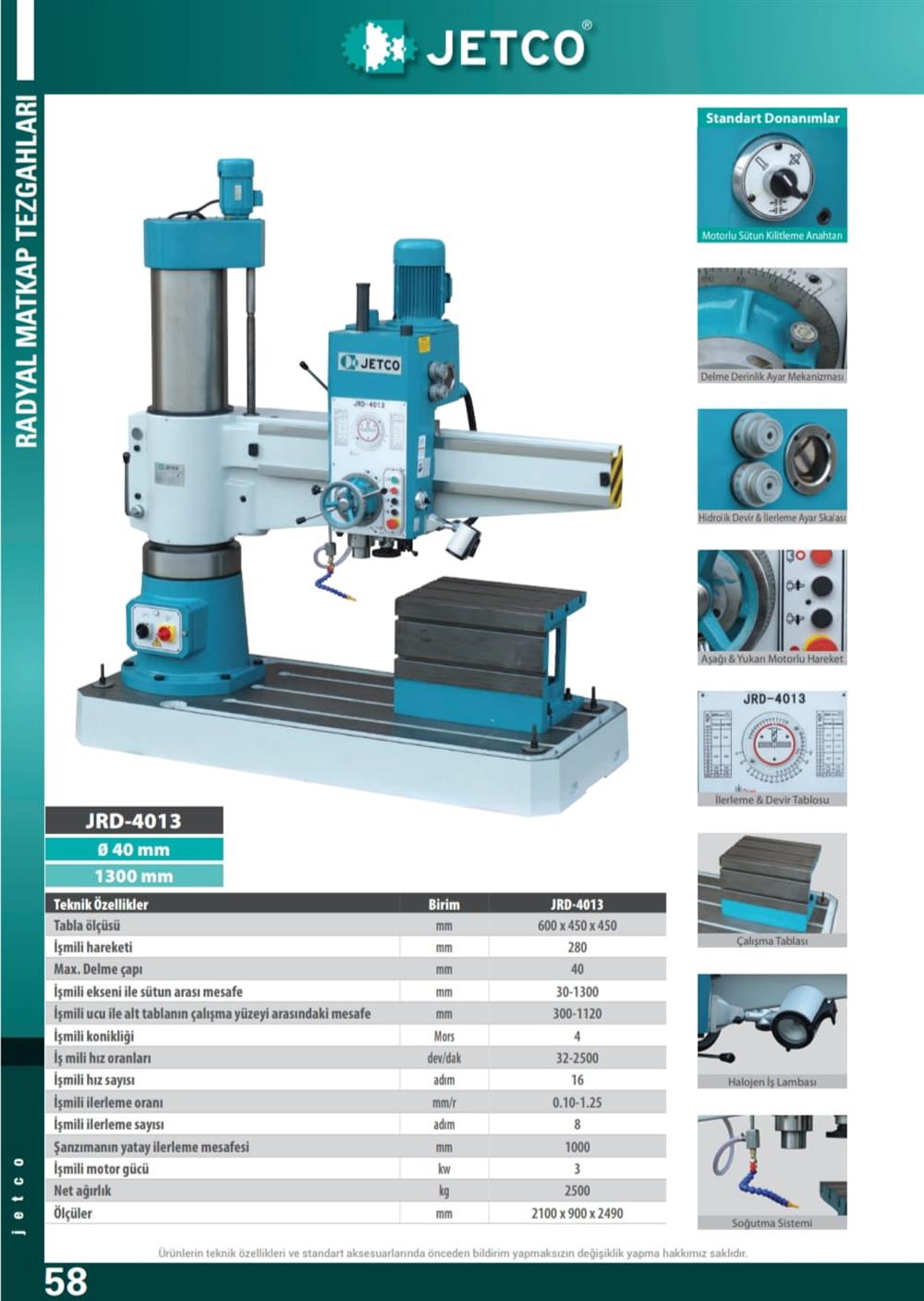 40mm Radyal Matkap Tezgahı