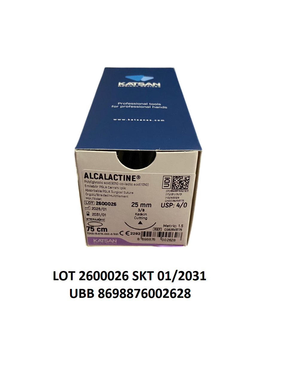 4/0 EMİLEBİLİR PGLA KESKİN 1 ADET