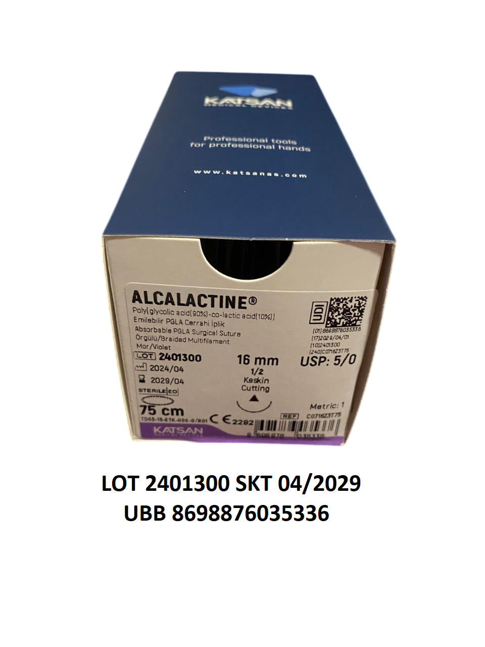 5/0 EMİLEBİLİR PGLA KESKİN 1 ADET