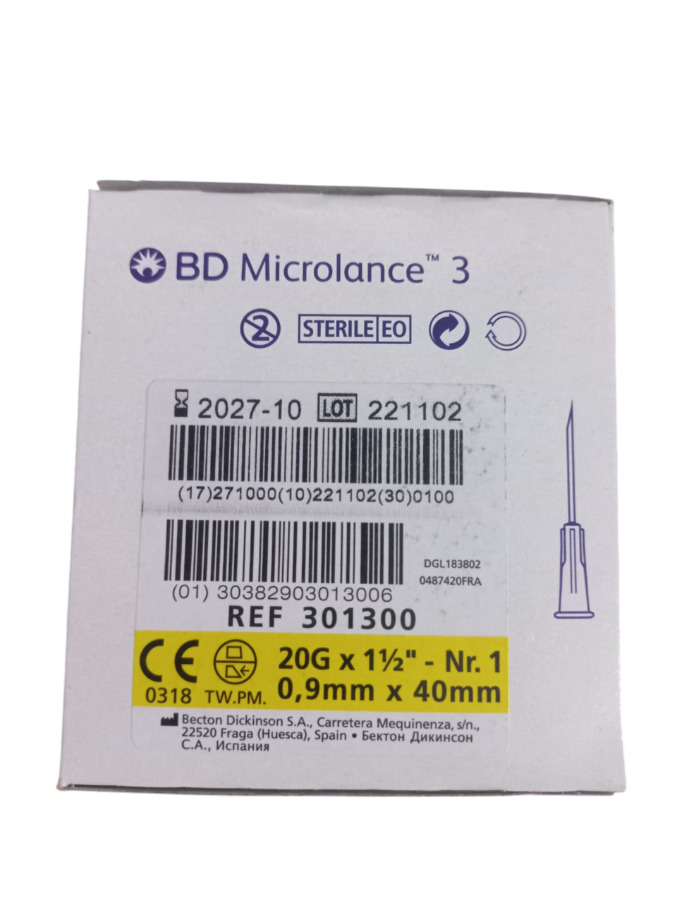 BD 20G 40MM İĞNE UCU 100 ADET