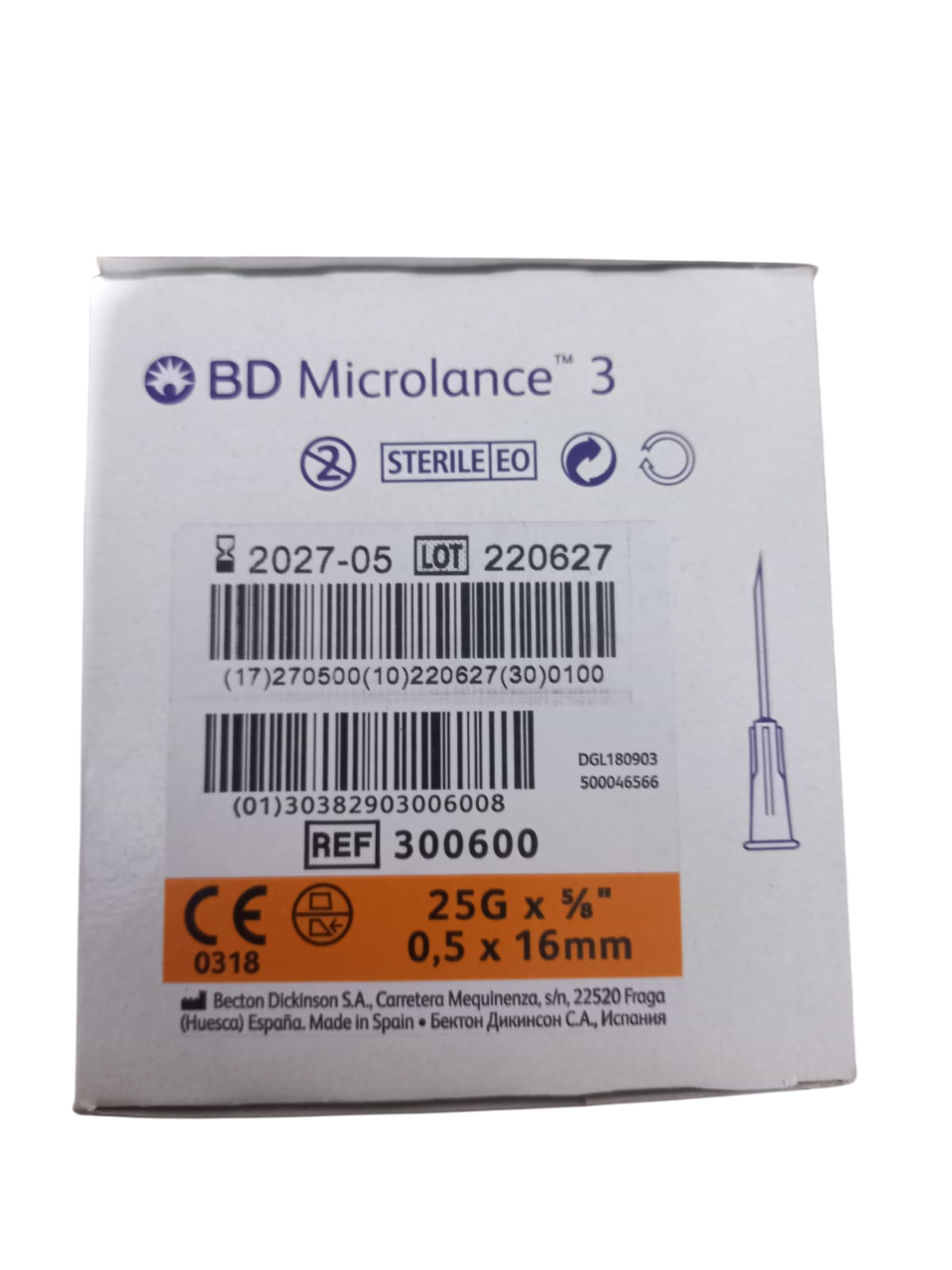 BD 25G 16MM İĞNE UCU 100 ADET