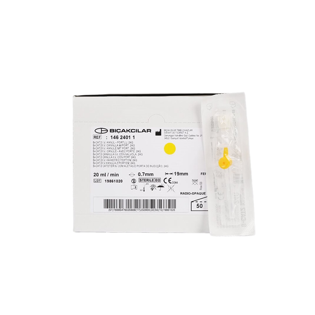 Bıçakcılar Intraket Sarı 24G x 1 1/2
