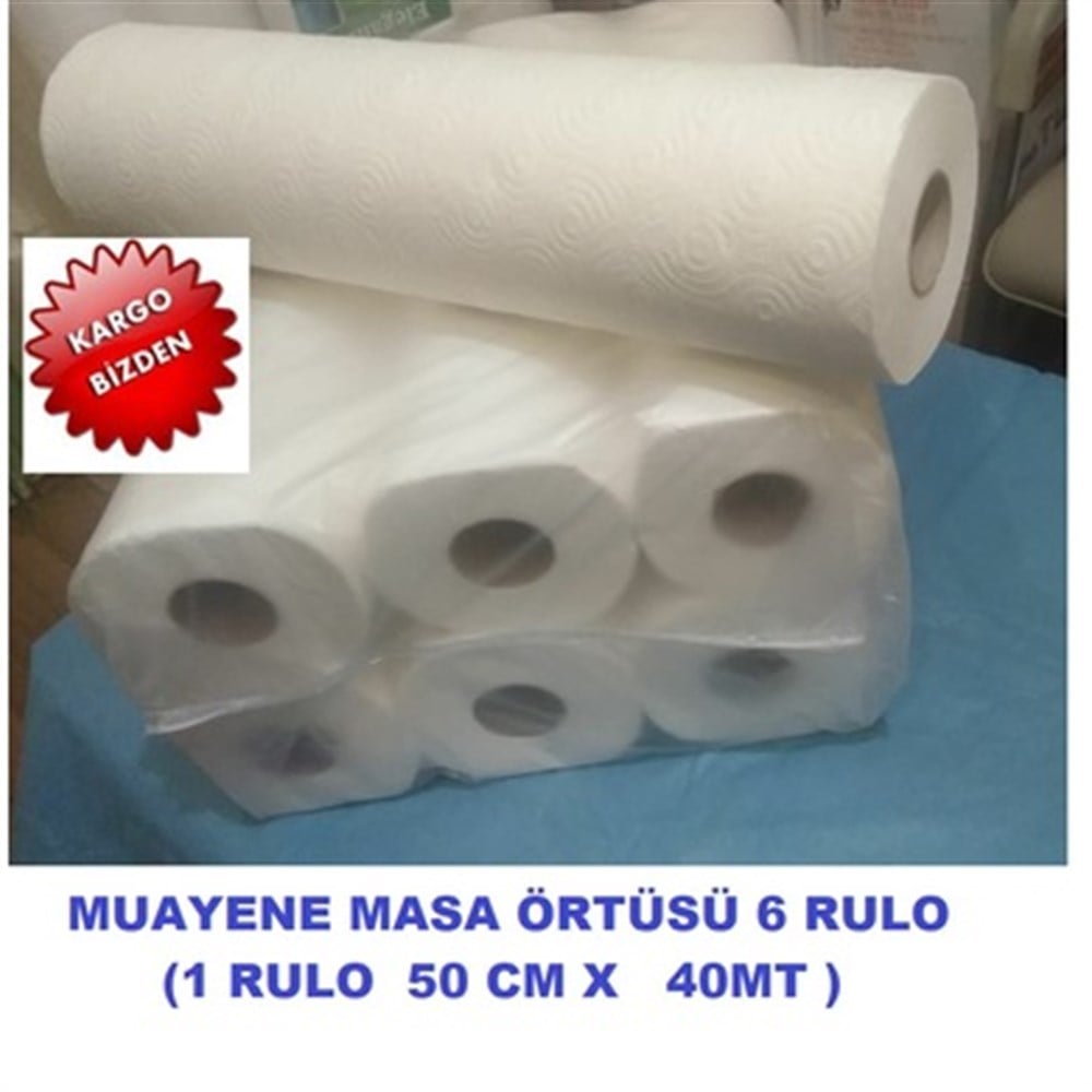 MUAYENE MASA ÖRTÜSÜ 6 RULO EKONOMİK