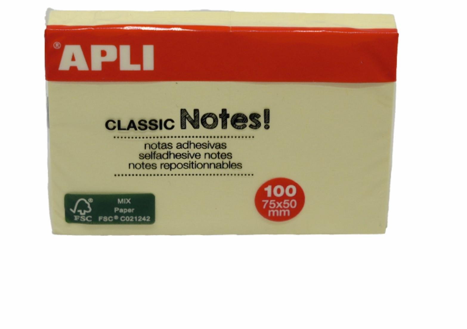 Apli Yapışkanlı Not Kağıdı 75x50 10971