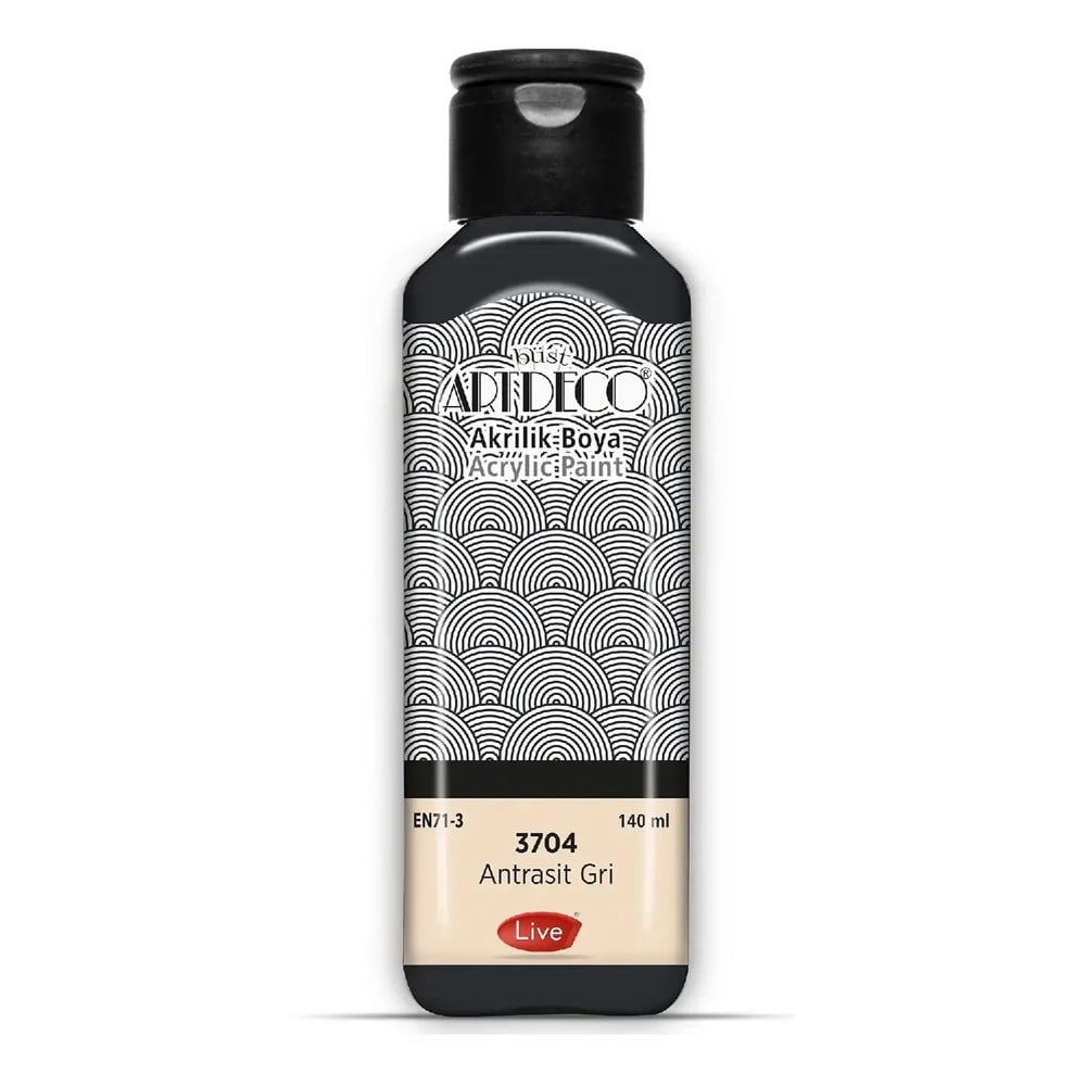 Artdeco Akrilik Boya 140 ML Antrasit Gri 3704