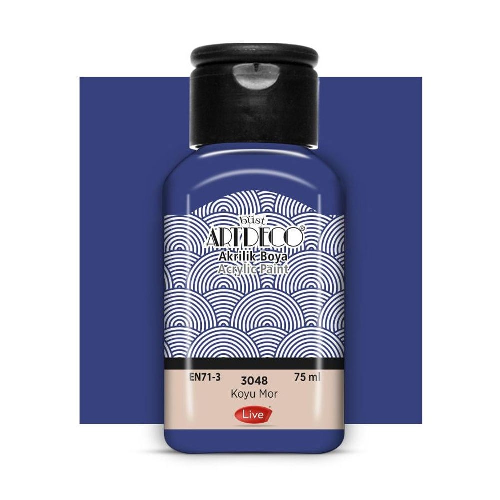 Artdeco Akrilik Boya 75 ML Koyu Mor 3048
