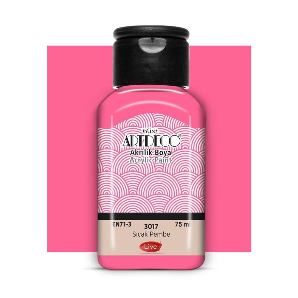 Artdeco Akrilik Boya 75 ML Sıcak Pembe 3017