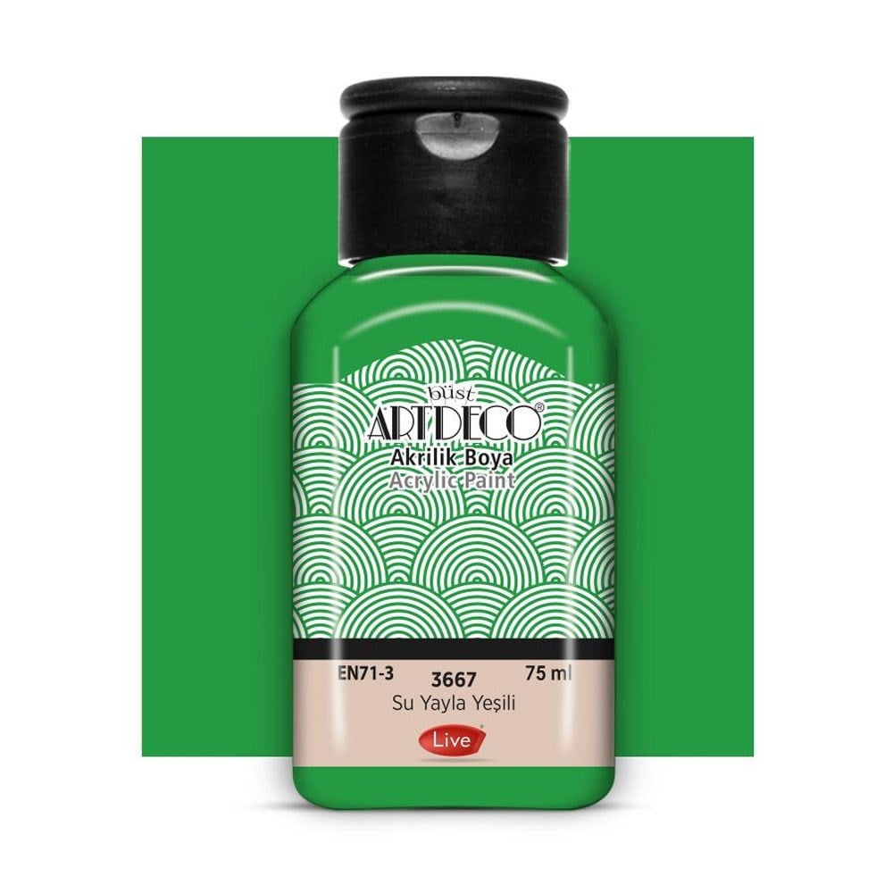 Artdeco Akrilik Boya 75 ML Yayla Yeşili 3667