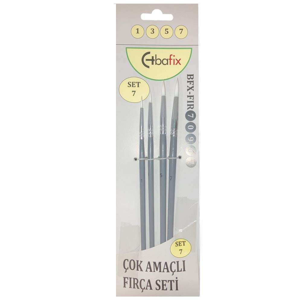 Bafix Fırça Seti Çok Amaçlı Artist 4 LÜ (1-3-5-7) Set-7 70907