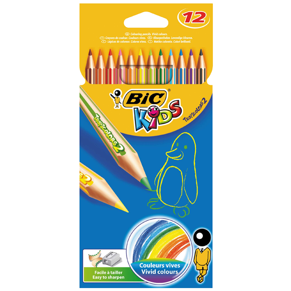 Bic Kuru Boya TropicolorS2 Tam Boy 12 Lİ 832566