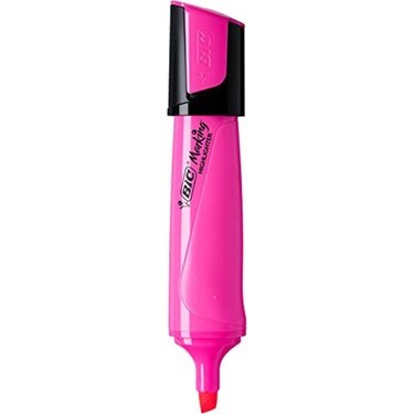 Bic MarKing Flat HighLighter 10 Lu Pembe