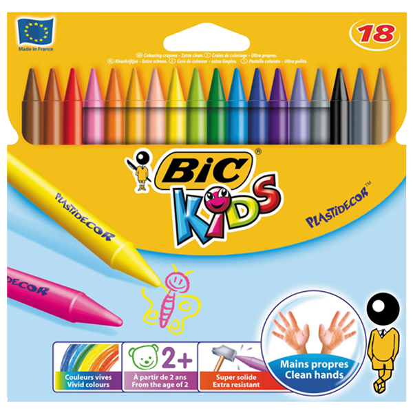 Bic Pastel Boya Plastidecor Silinebilir 18 Renk 829771