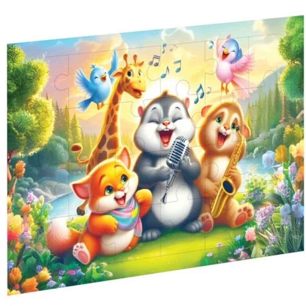 Ca Games Puzzle Neşeli Dostlar Ahşap Caahs-3504