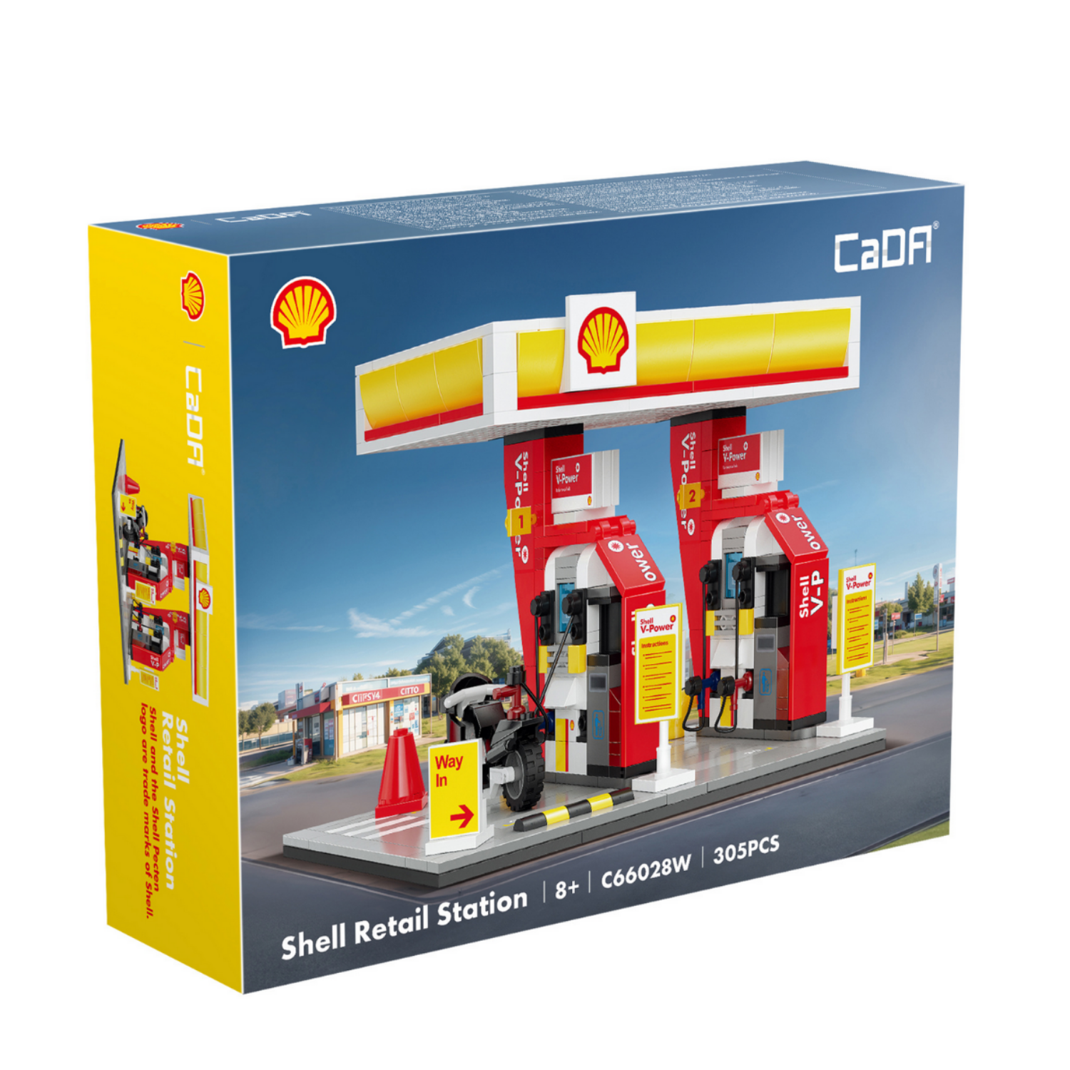 Cada Shell Benzin İstasyonu 305 Parça Block Oyuncak