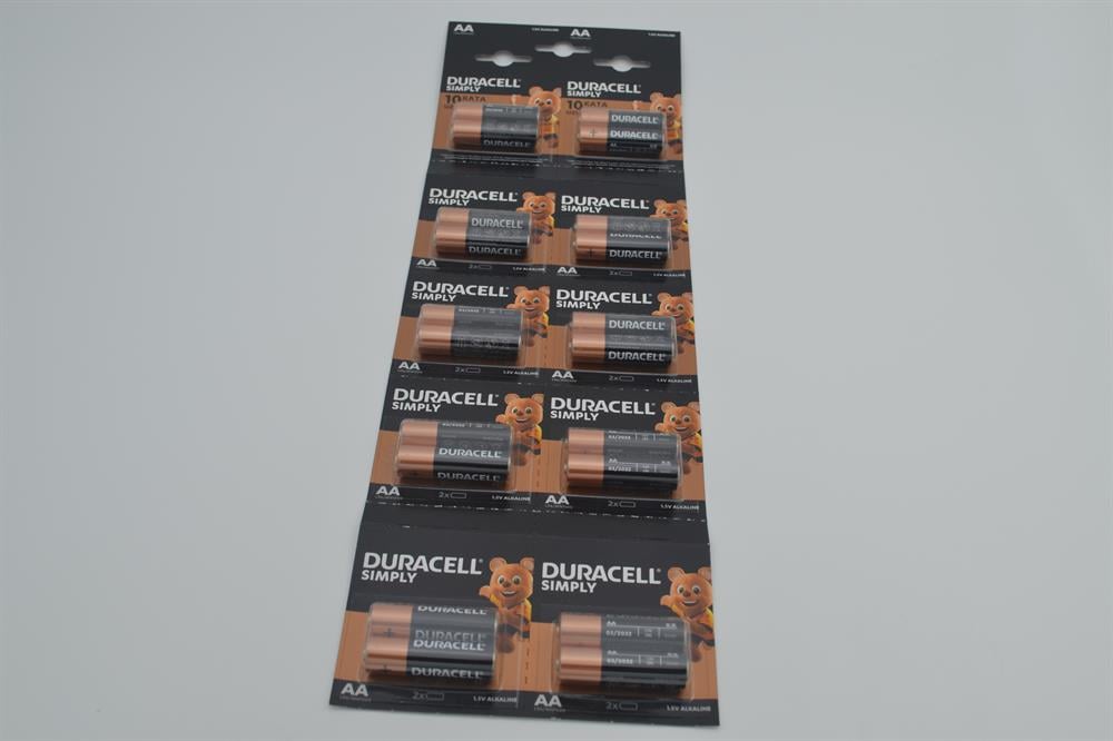 DURACELL SIMPLY AA KALEM PİL 20'Lİ