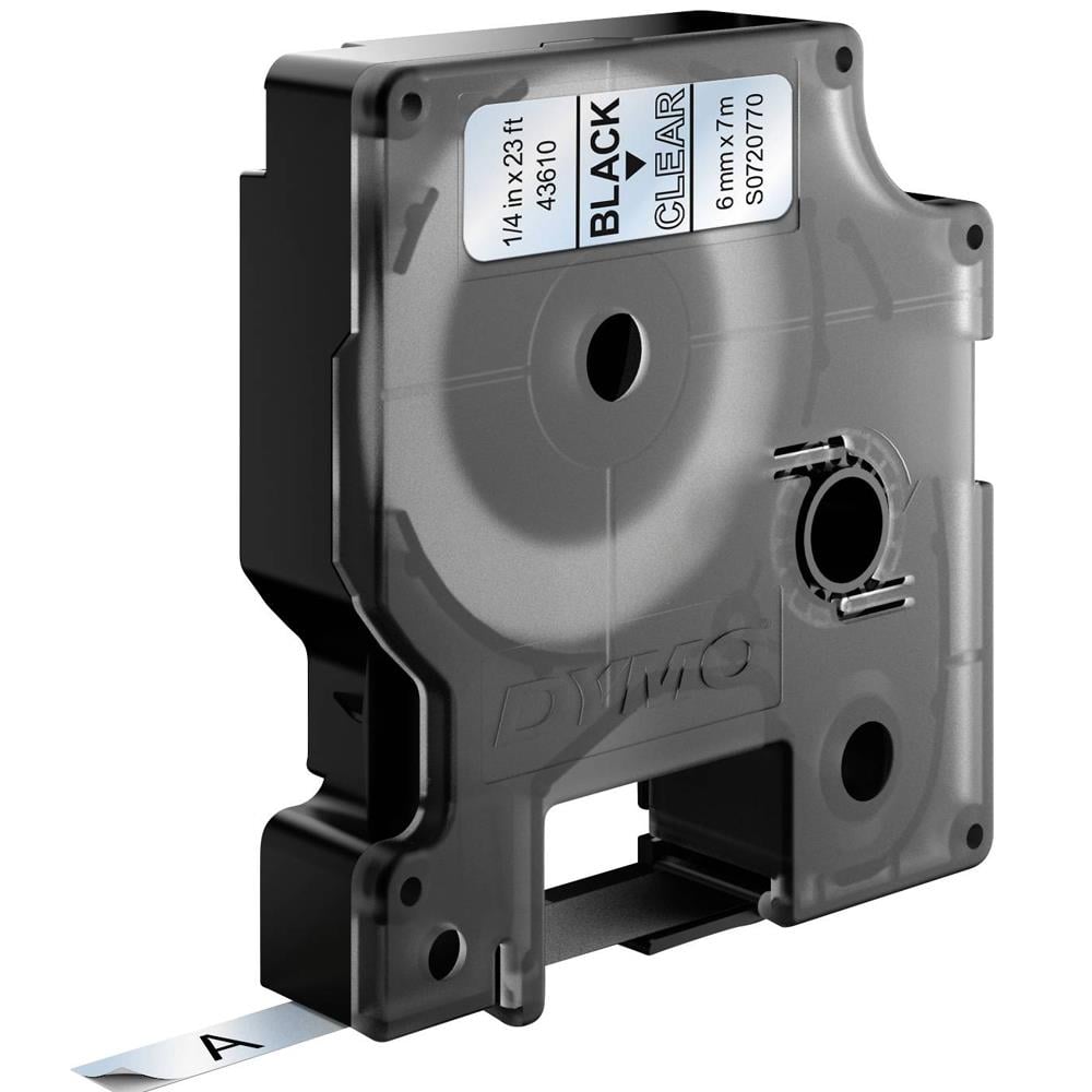 Dymo D1 Yedek Şerit 6 Mmx7 Mt Şeffaf/siyah 43610