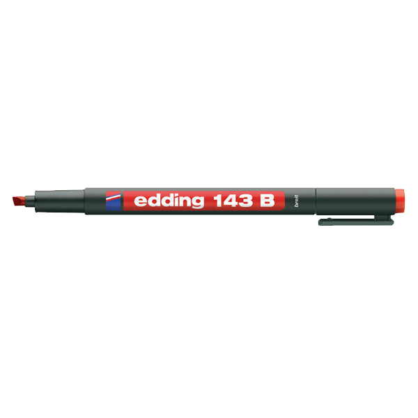 Edding Asetat Kalemi Permanent B Seri 1-3 MM Kırmızı 143 B