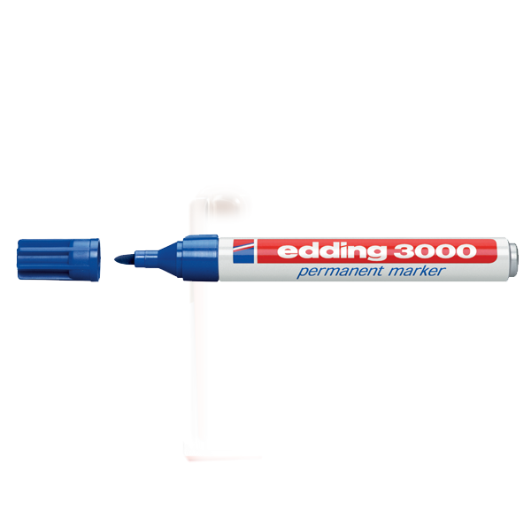 Edding Markör Permanent Yuvarlak Uçlu 1.5-3 MM Mavi 3000