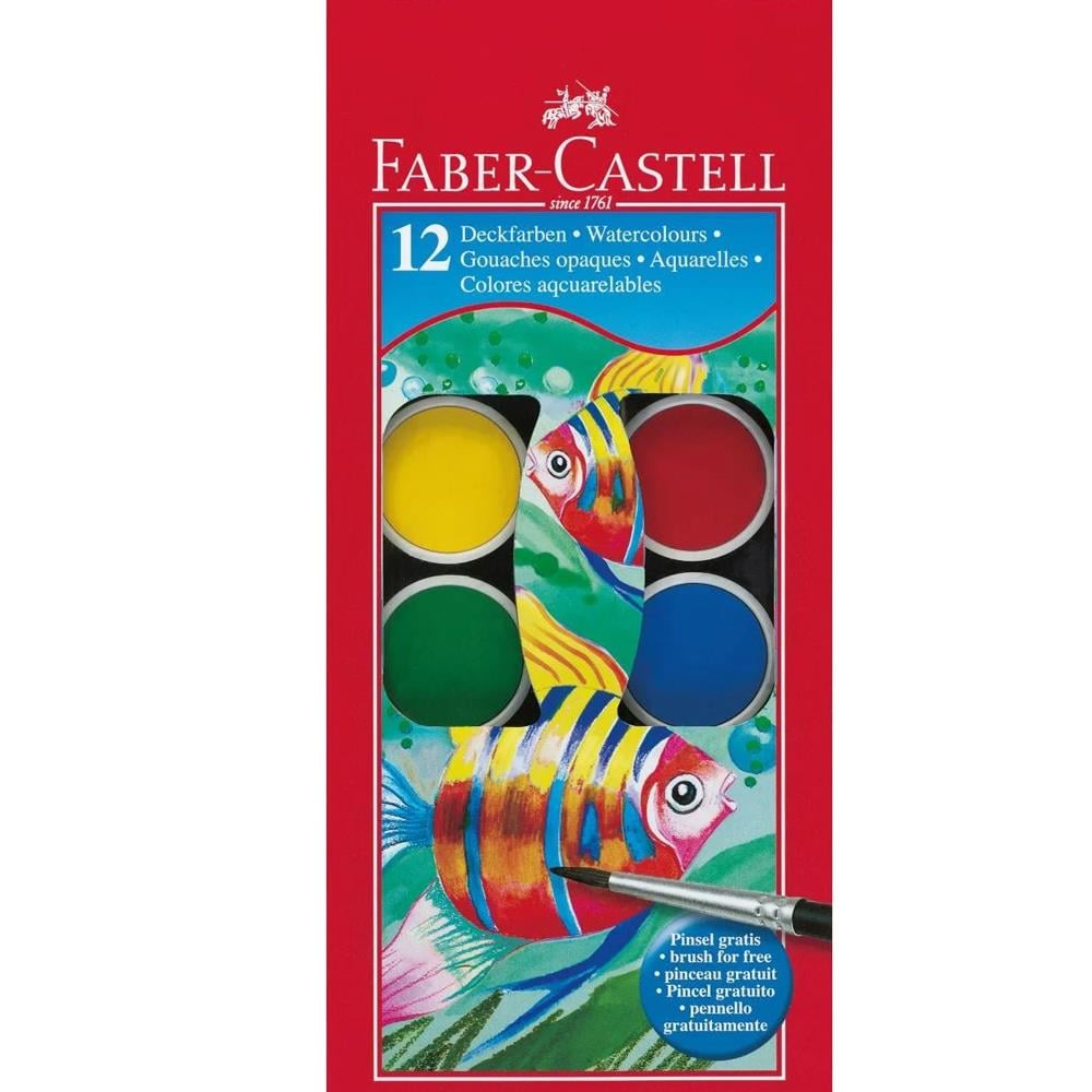 Faber-Castell Sulu Boya Küçük Boy 12 Renk 5292125011