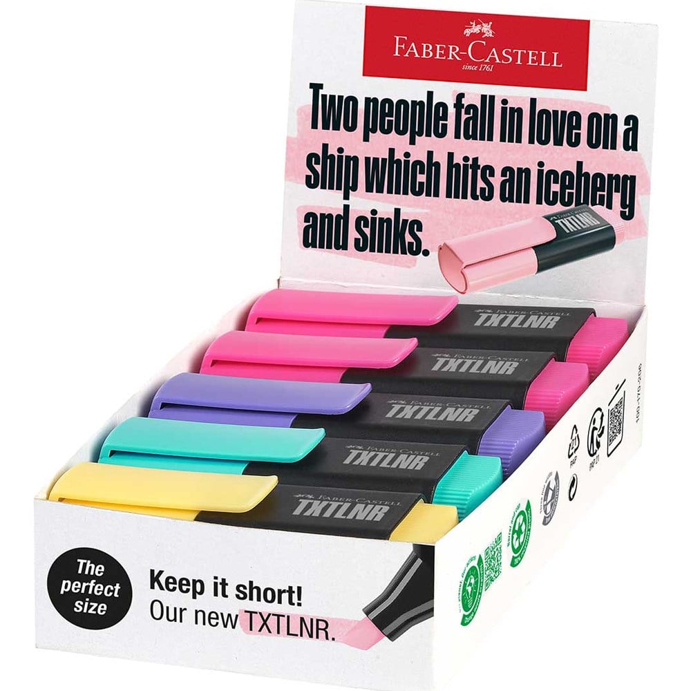 Faber Fosforlu Kalem Mini 10 Mixed Pastel B 5030154212000