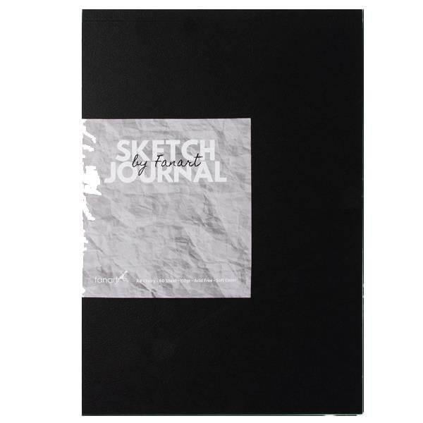 Fanart Academy Sketch Journal 110 GR 60 YP A4 Siyah 8664