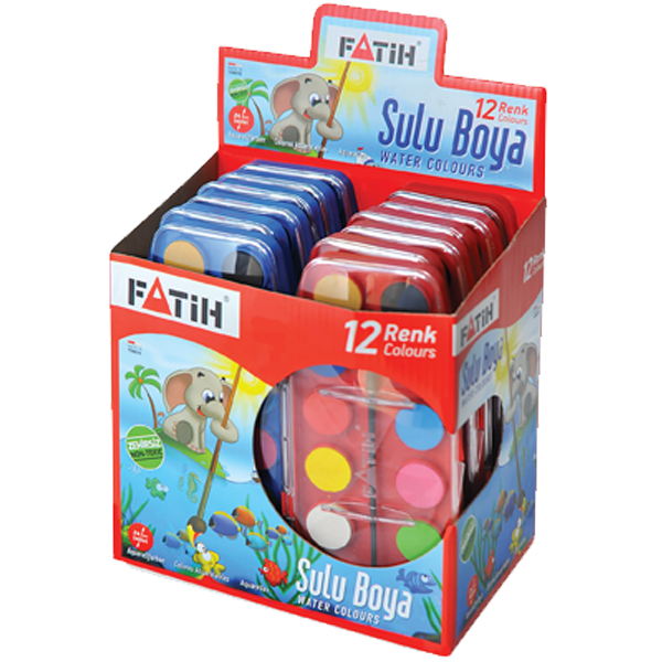 Fatih Sulu Boya 12 Renk 24 ML F-12
