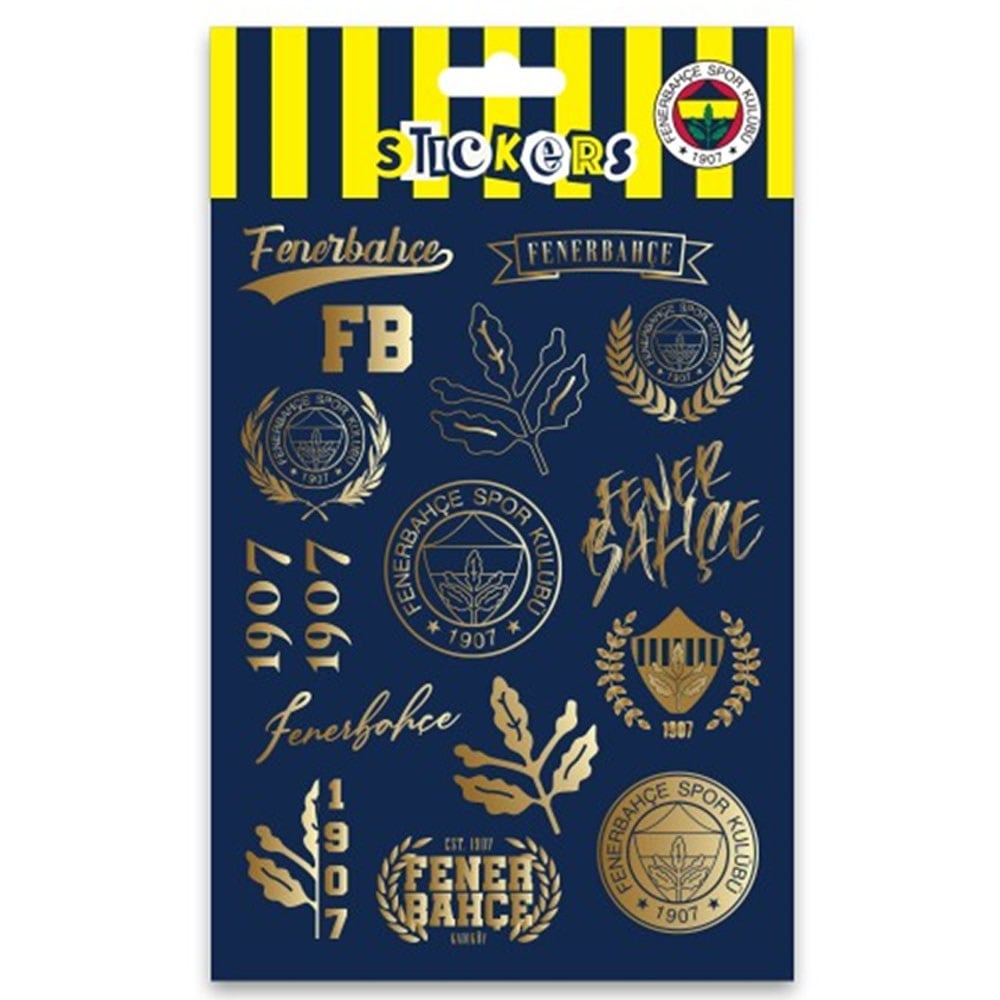 Fbst26002 Fenerbahçe Lacivert Gold Sticker Sheet