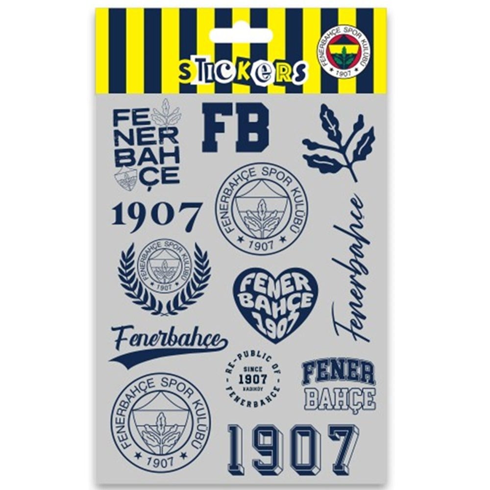 Fbst26008 Fenerbahçe Gri Lacivert Sticker Sheet