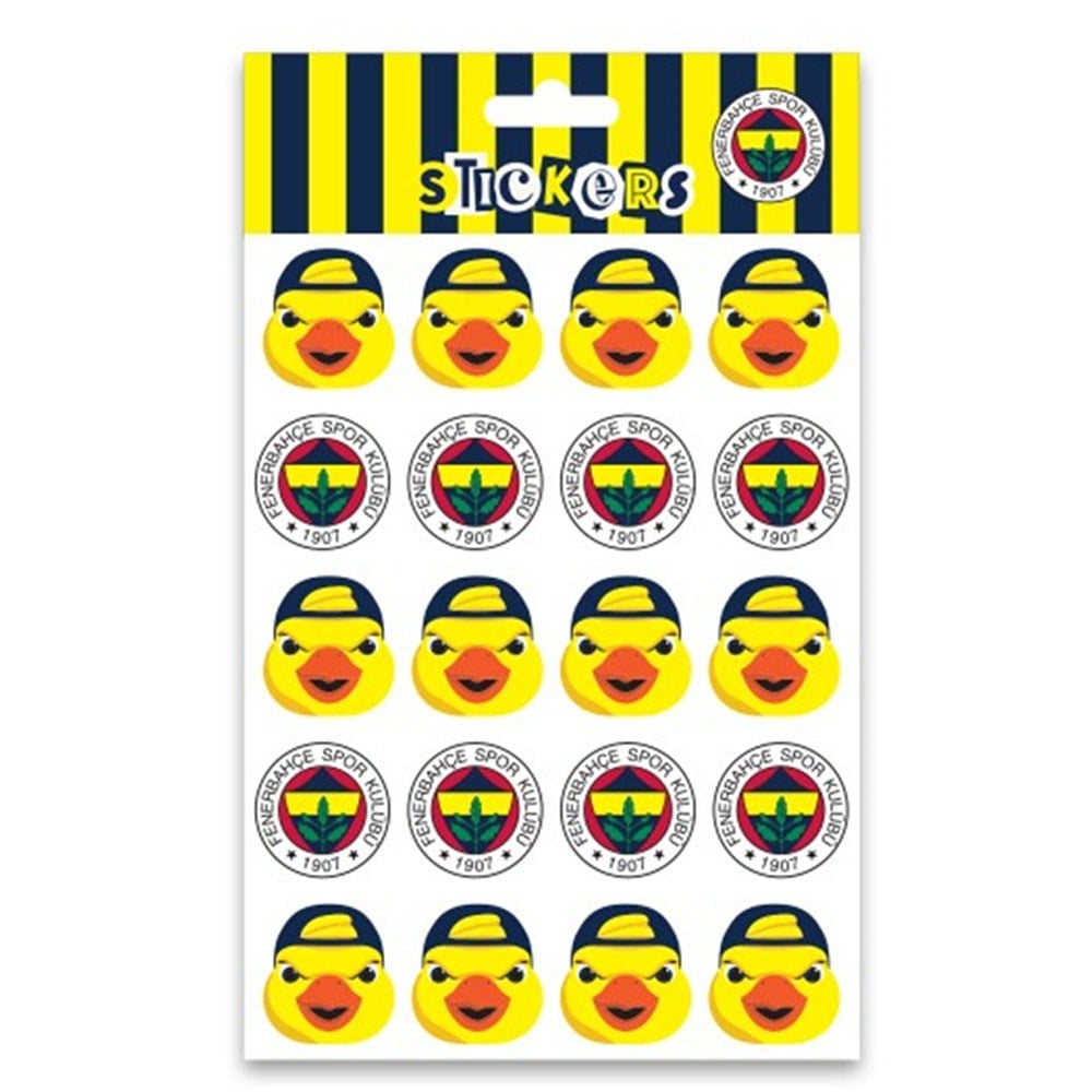 Fbst26013 Fenerbahçe Arma Ve Yellow Canary Sticker