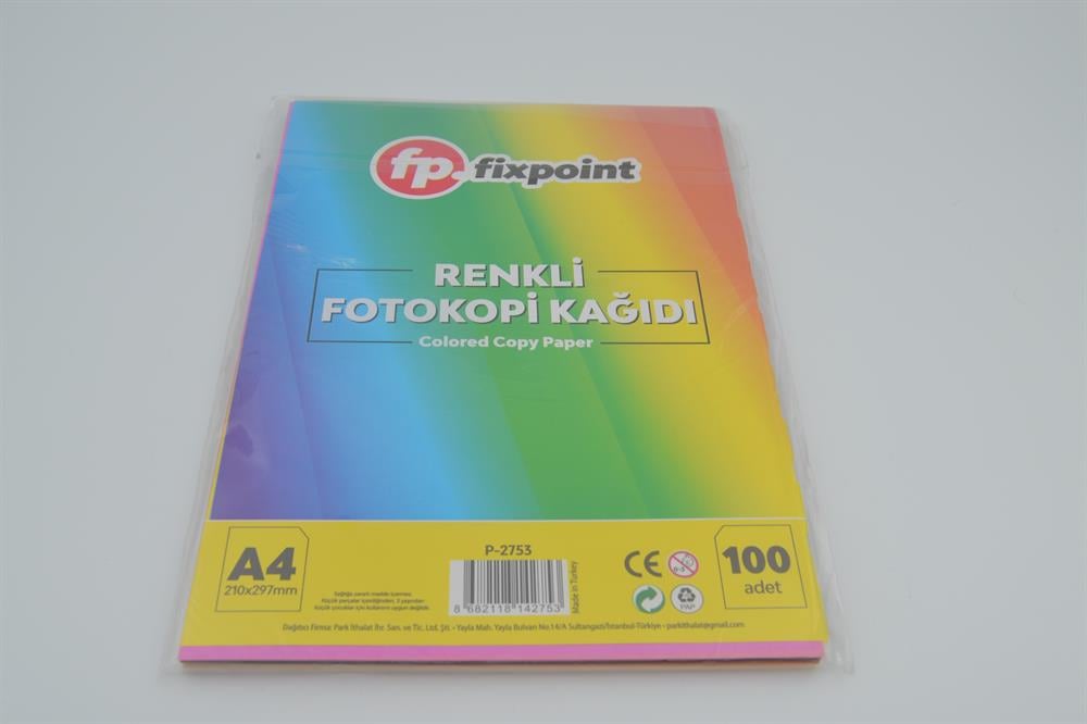 Fixpoint Renkli A4 Kağıdı 100'LÜ