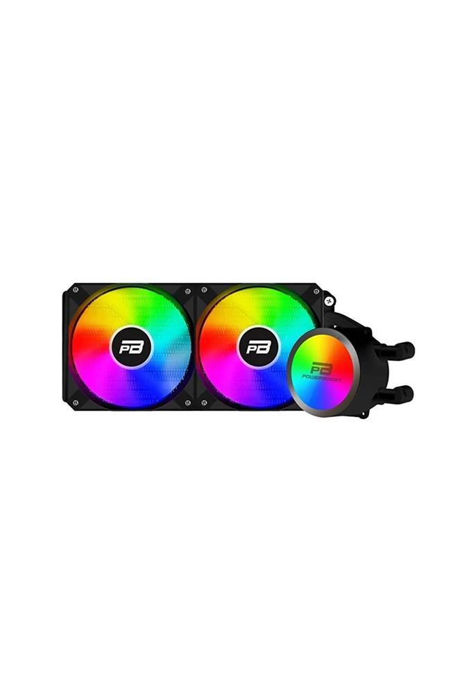 GameBooster PRIME P240B Rainbow Fanlı LGA1700-AM5 Uyumlu 240mm CPU Sıvı Soğutma Sistemi (Siyah)