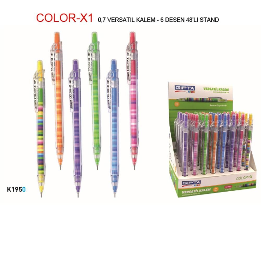 Gıpta Versatil Kalem 0.7 MM ( 48 Li Stand ) 6 Desen K1950