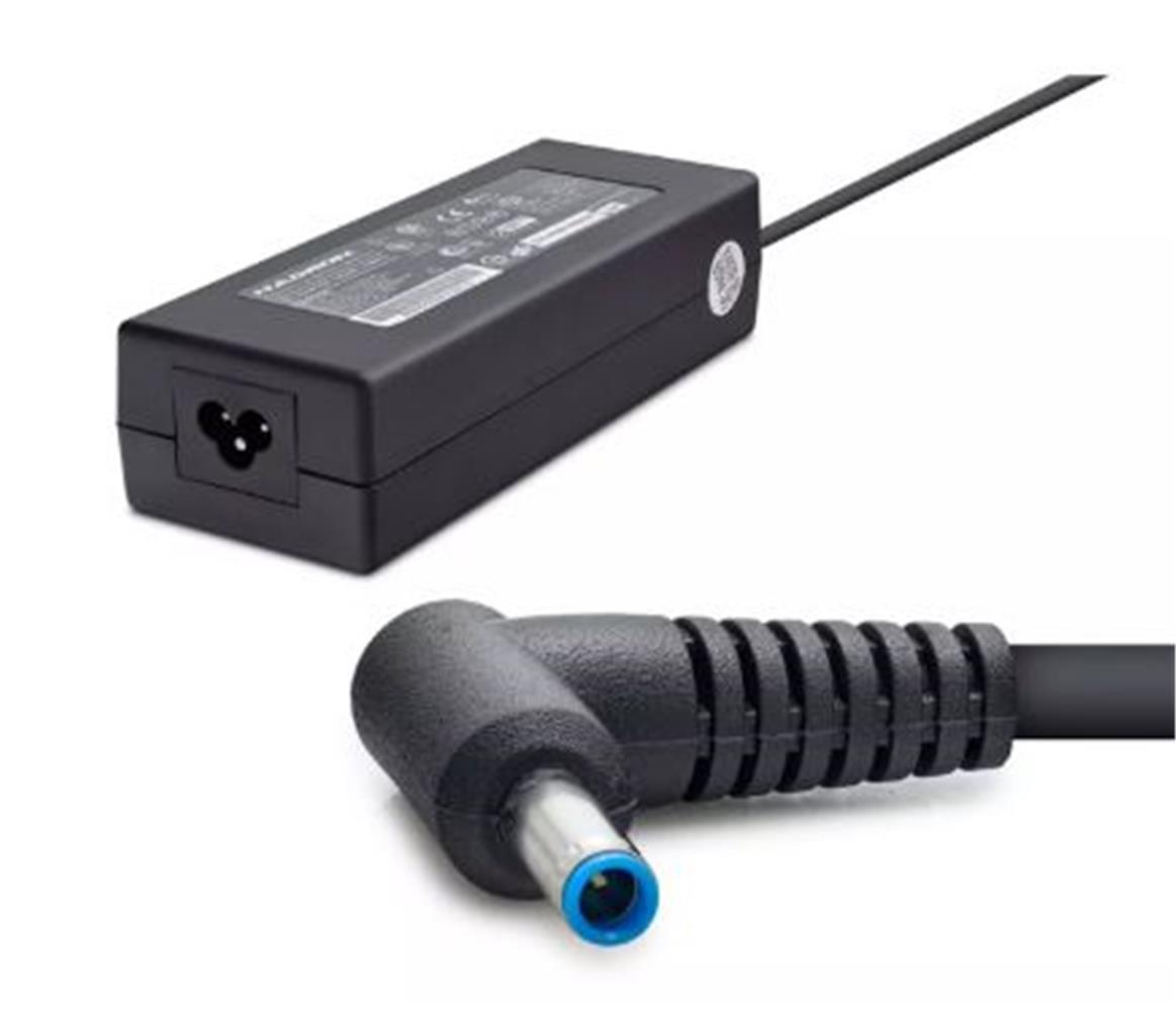 Hadron HD8819 HP - DELL Uyumlu 19.5V 6.15A 120W Laptop Adaptörü (4.5 x 3.0 mm Mavi İnce Uç) Siyah