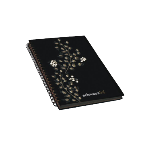 Keskin Color Spiralli Defter Schwarz Foil Sert Kapaklı 60 YP 14x20 60 YP 410110-99