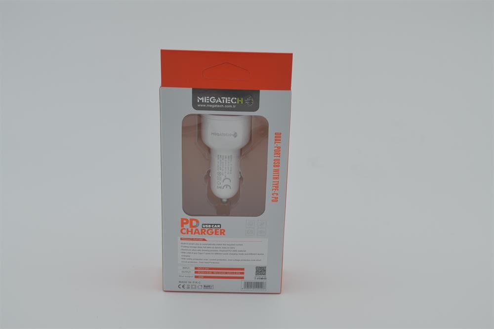 Megatech USB TYPE-C Araç Çakmak Şarj Aleti