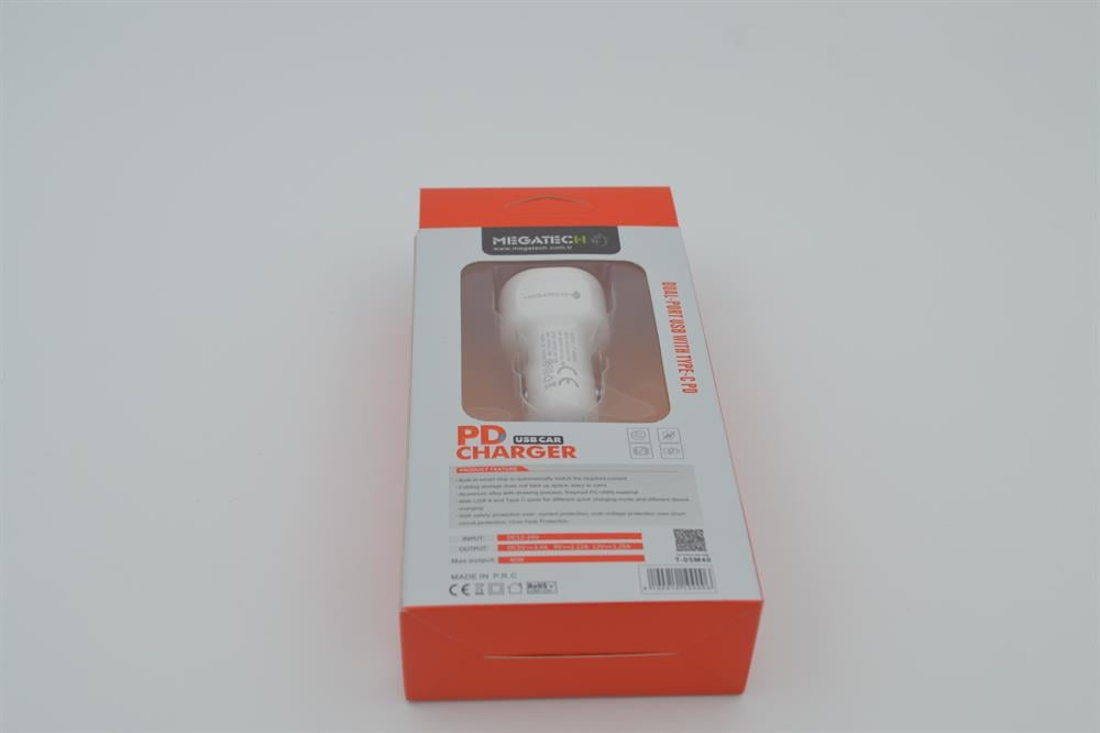 Megatech USB TYPE-C Araç Çakmak Şarj Aleti