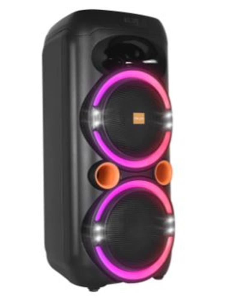 Mikado MD-79KP 30W Işıklı Siyah 1 UHF UV Mikrofonlu USB-BT-TF-TWS-AUX Type-C Şarjlı Hoparlör