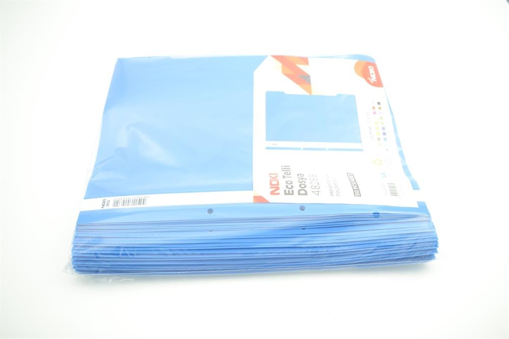 NOKİ ECO TELLİ DOSYA 50 ADET A4 MAVİ