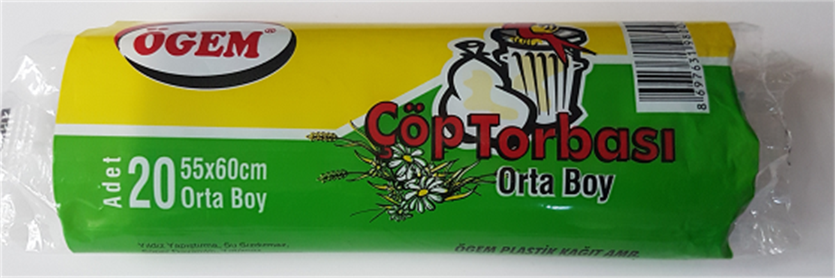 ÖGEM ÇÖP TORBASI ORTA BOY 5 ADET