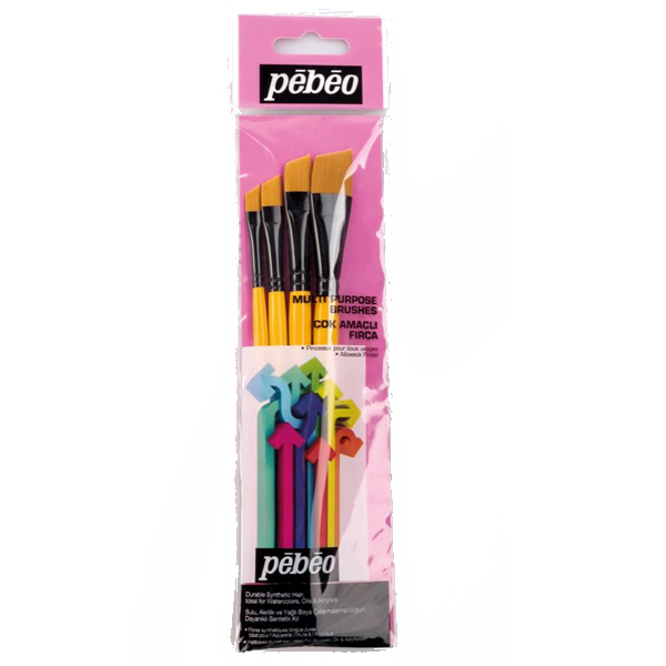 Pebeo Fırça Seti Angular No:1/4-3/8-1/2-5/8 4 LÜ SET-9