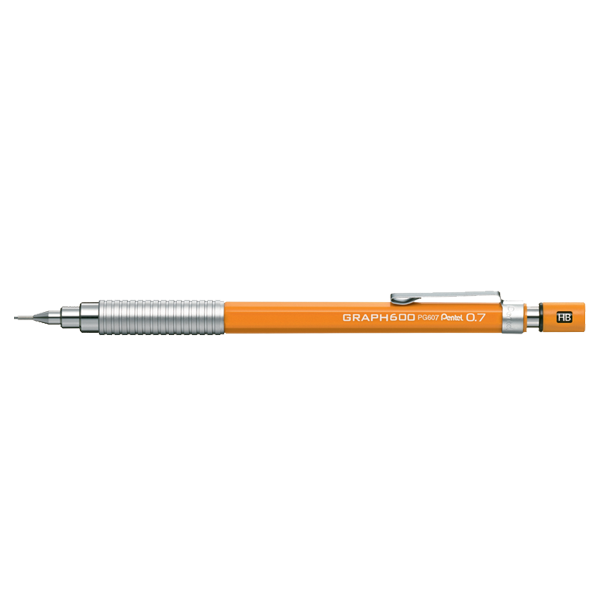 Pentel Çizim Kalemi Graph 600 0.7 MM Turuncu PG607-F