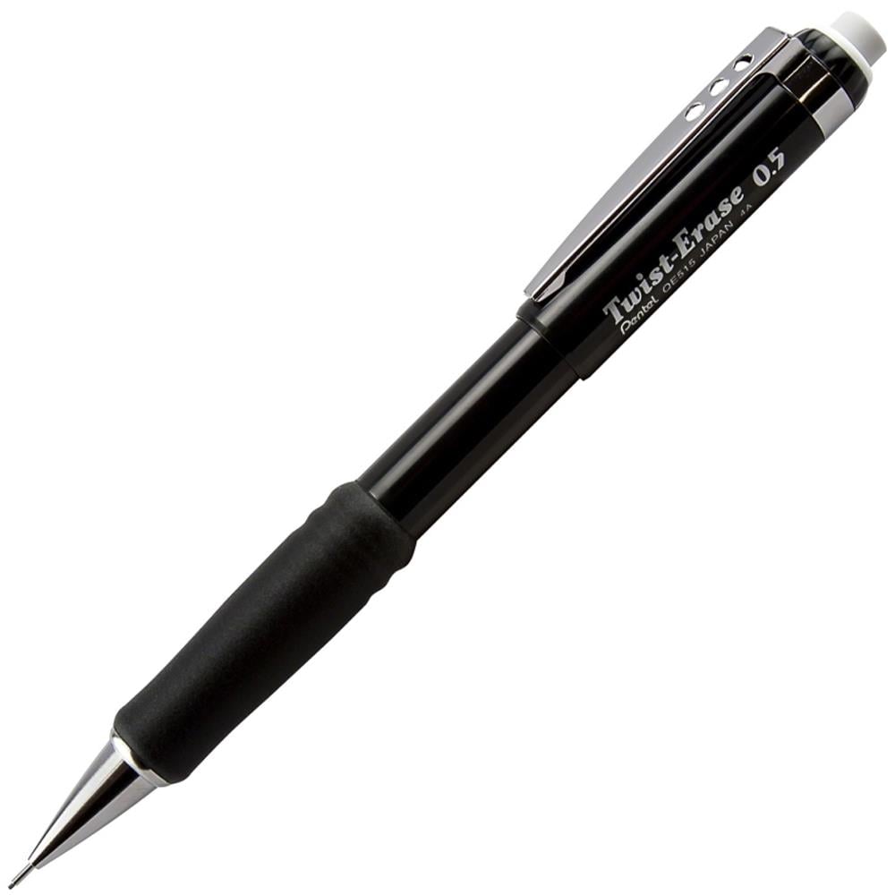 Pentel Versatil Kalem Twıst Metal Klipsli Büyük Boy Silgili 0.5 MM QE515-AX