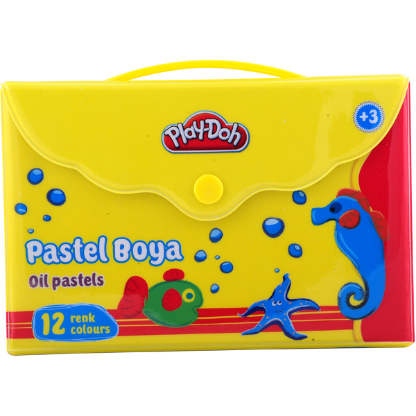 Play-Doh Pastel Boya Çantalı 12 Renk PLAY-PA005