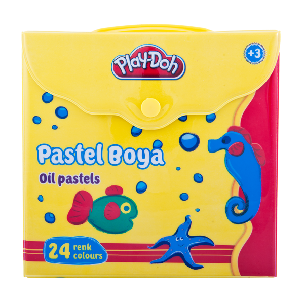 Play-Doh Pastel Boya Çantalı 24 Renk PLAY-PA007