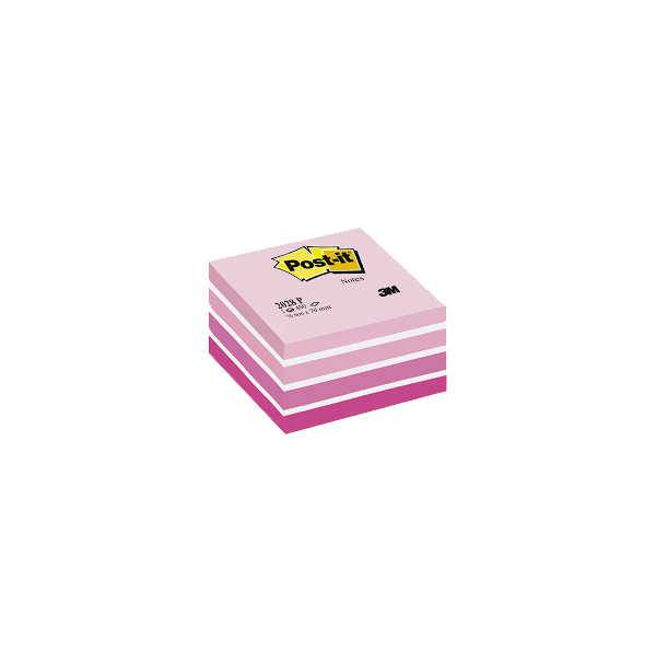 Post-it Yapışkanlı Not Kağıdı Küp 450 YP 76x76 Pembe Tonları 2028-P