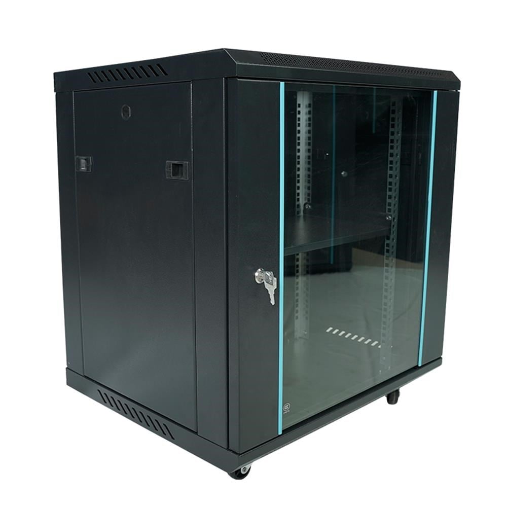 Racksan MT-6612S 12U Duvar Tipi Kabinet (640-600-600) Raf+Fan+Priz