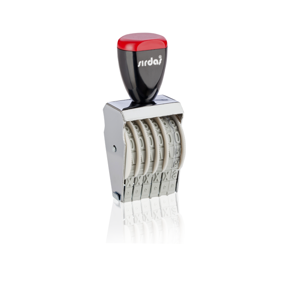 Sırdaş Numaratör Elle Çevirmeli 6 Hane 9 MM 1596