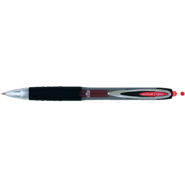Uni-Ball Roller Kalem Signo 207 Jel Bilye Uç Mekanik 0.7 MM Kırmızı UMN-207