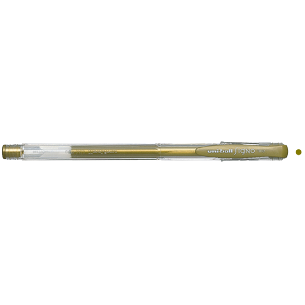 Uni-Ball Roller Kalem Signo Fine Jel Bilye Uç 0.8 MM Altın UM-100